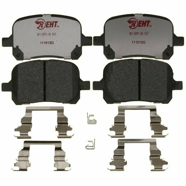 R/M Brakes BRAKE PADS OEM OE Replacement Hybrid Technology Includes Mounting Hardware EHT707H